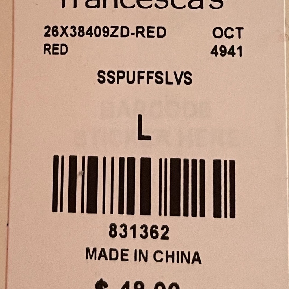 NWT: Francesca’s New Red Mini Dress - Picture 4 of 4